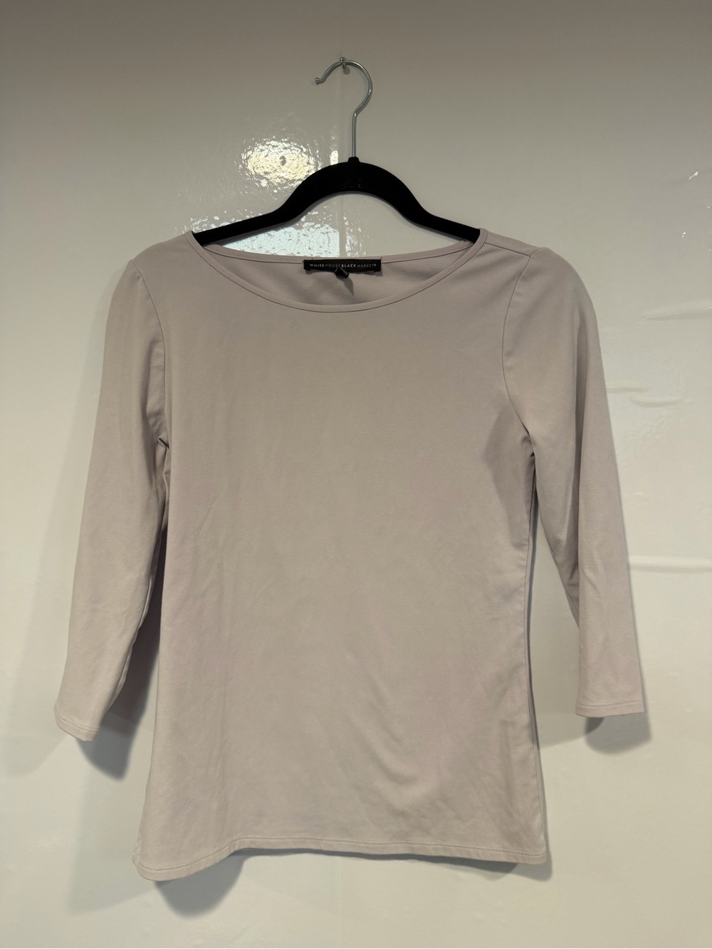 White House Black Market purple Three-Quarter Sleeve Top
